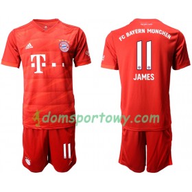 Koszulka Bayern Monachium JAMES 11 Dziecięcy Domowe Koszulki Piłkarskie 2019-2020 Krótki Rękaw